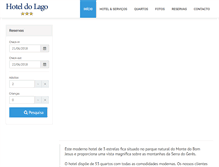 Tablet Screenshot of hoteldolagobraga.com